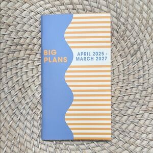 PEN + GEAR Blue and Orange Pocket Planner APRIL 2025 - MARCH 2027 NWT